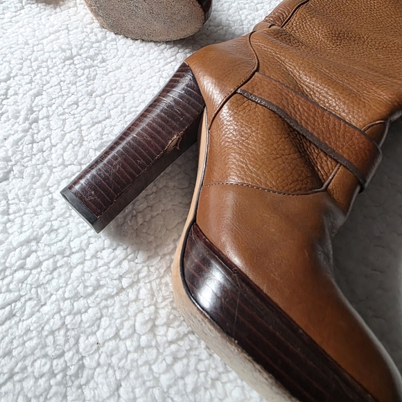 Coach Leighton leather knee high boots with buckle detail - Picture 4 of 8